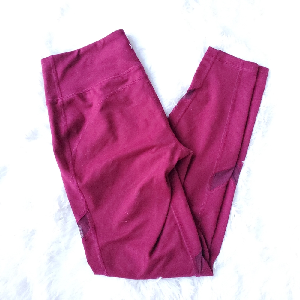 Old Navy PM active leggings merlot full length